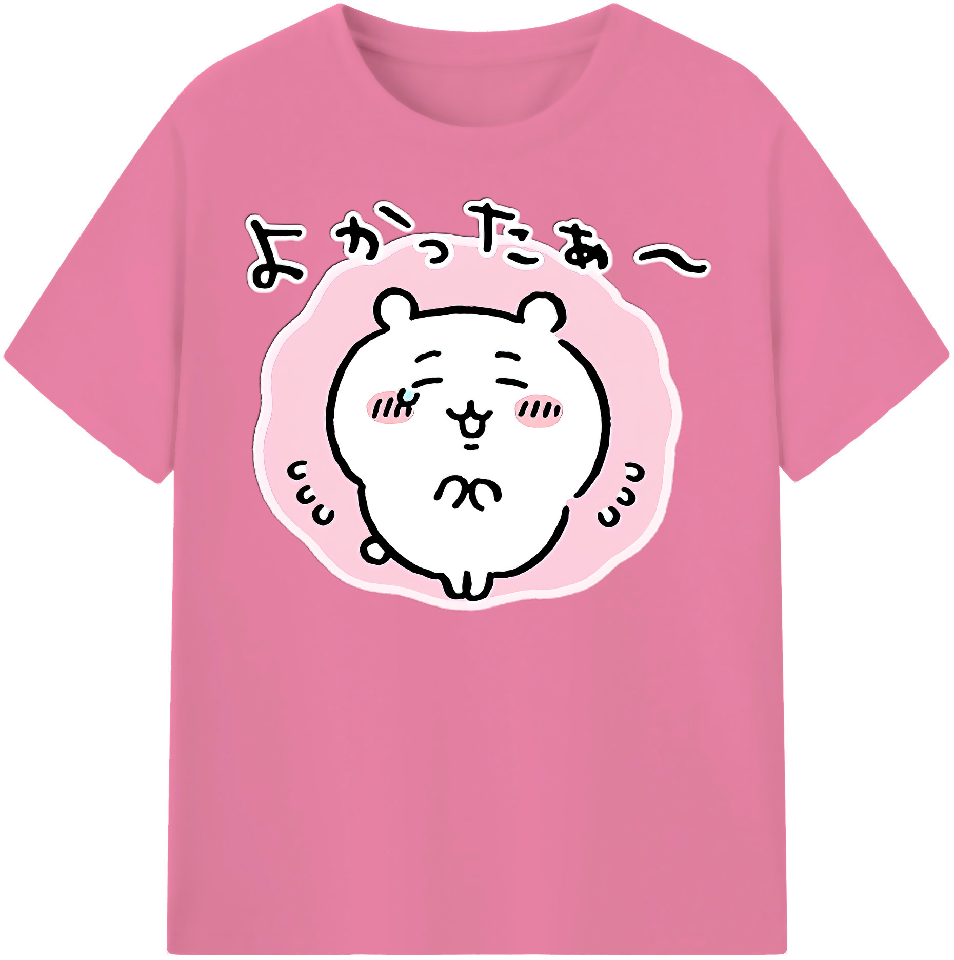 （画像用） ちいかわ ちいかわ Chii-kawa chiikawa 綿100％半袖Tシャツ（フロントプリント）